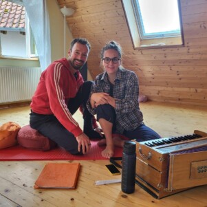 Louisa und Fabian beim Retreat im Lindenhof